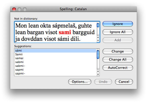 Orthography dialogue for the spelling error