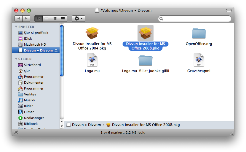 microsoft office 2004 for mac drive