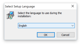 Select installer language